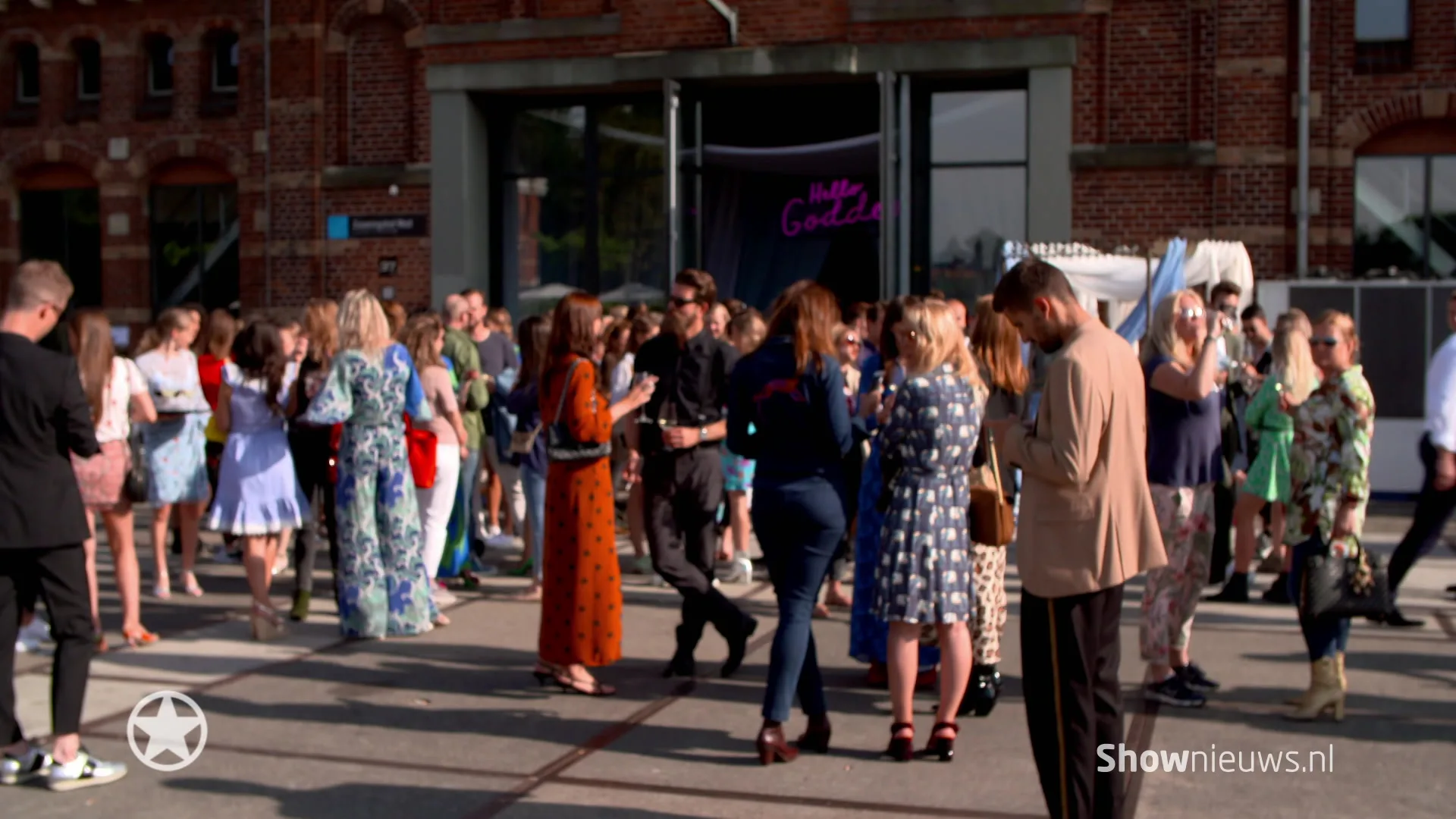 Maik bezoekt fashionshow Fabienne Chapot