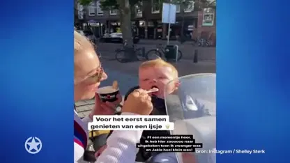 Shelly Sterk volop aan het genieten met zoontje Jake