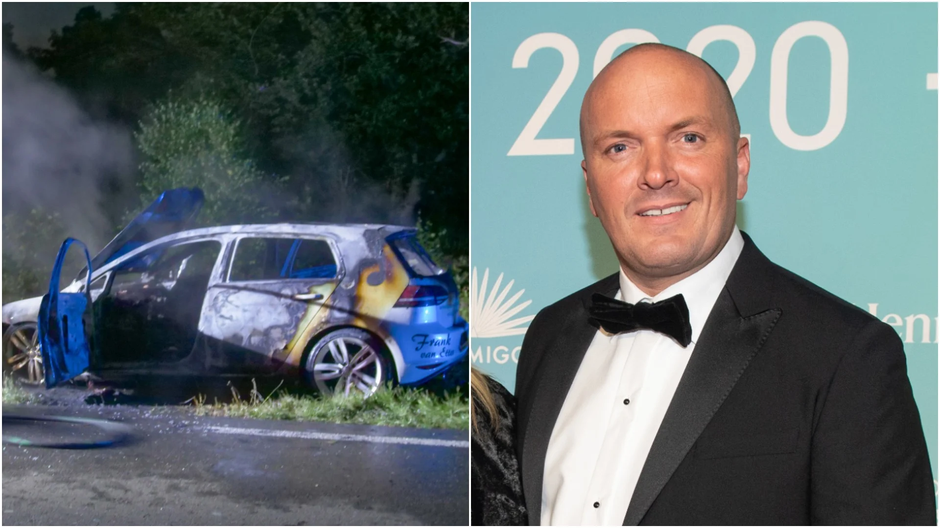 Brand in rijdende auto Frank van Etten