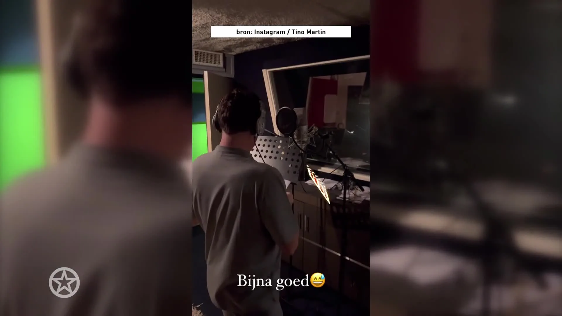 Tino Martin blundert tijdens opnames