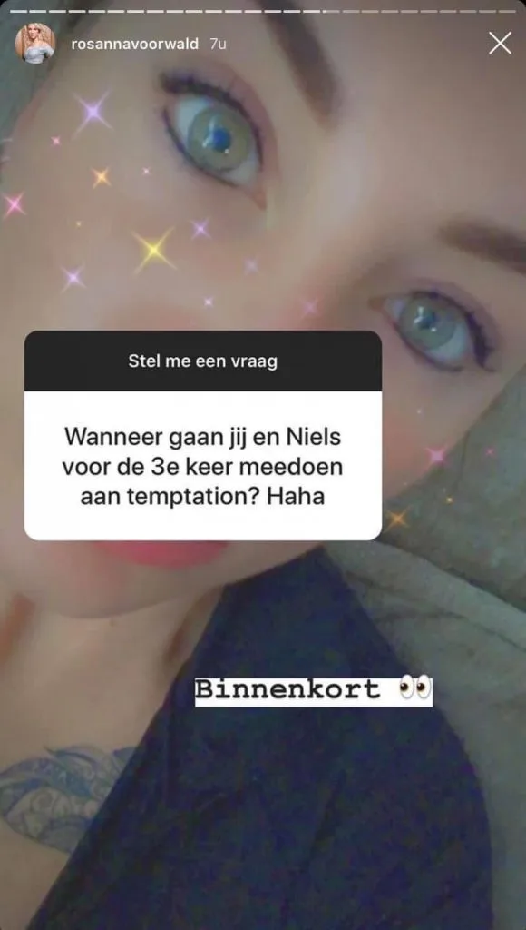 'Niels en Rosanna voor derde keer in Temptation Island'