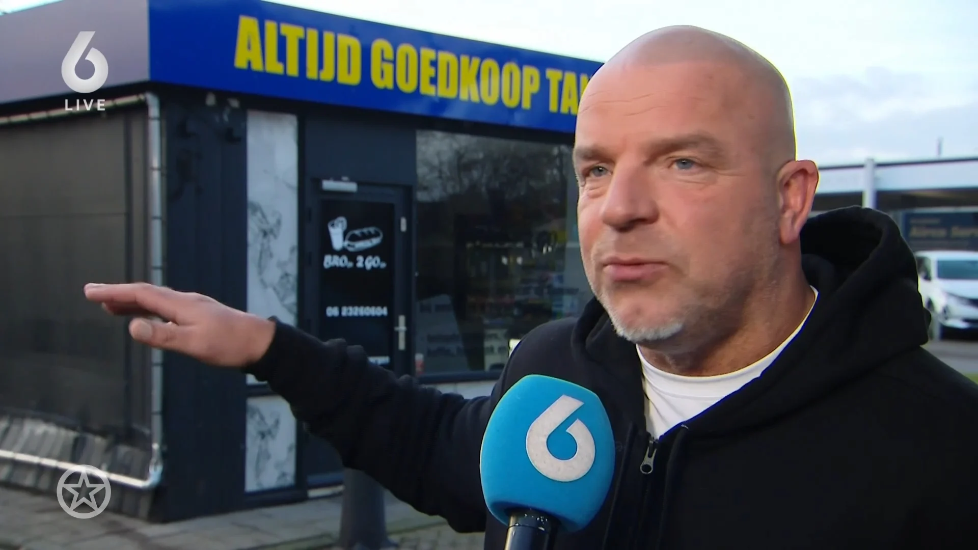 Ravage bij nieuwe broodjeszaak Andy van der Meijde na ongeluk