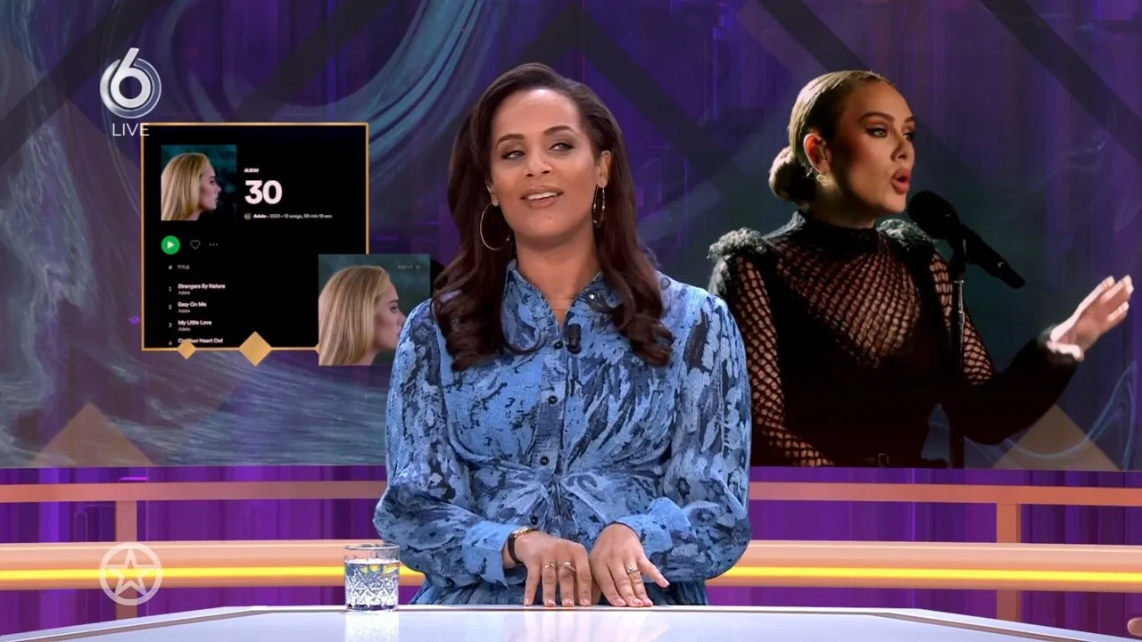 Presentator die cd Adele niet heeft gehoord diep door het stof