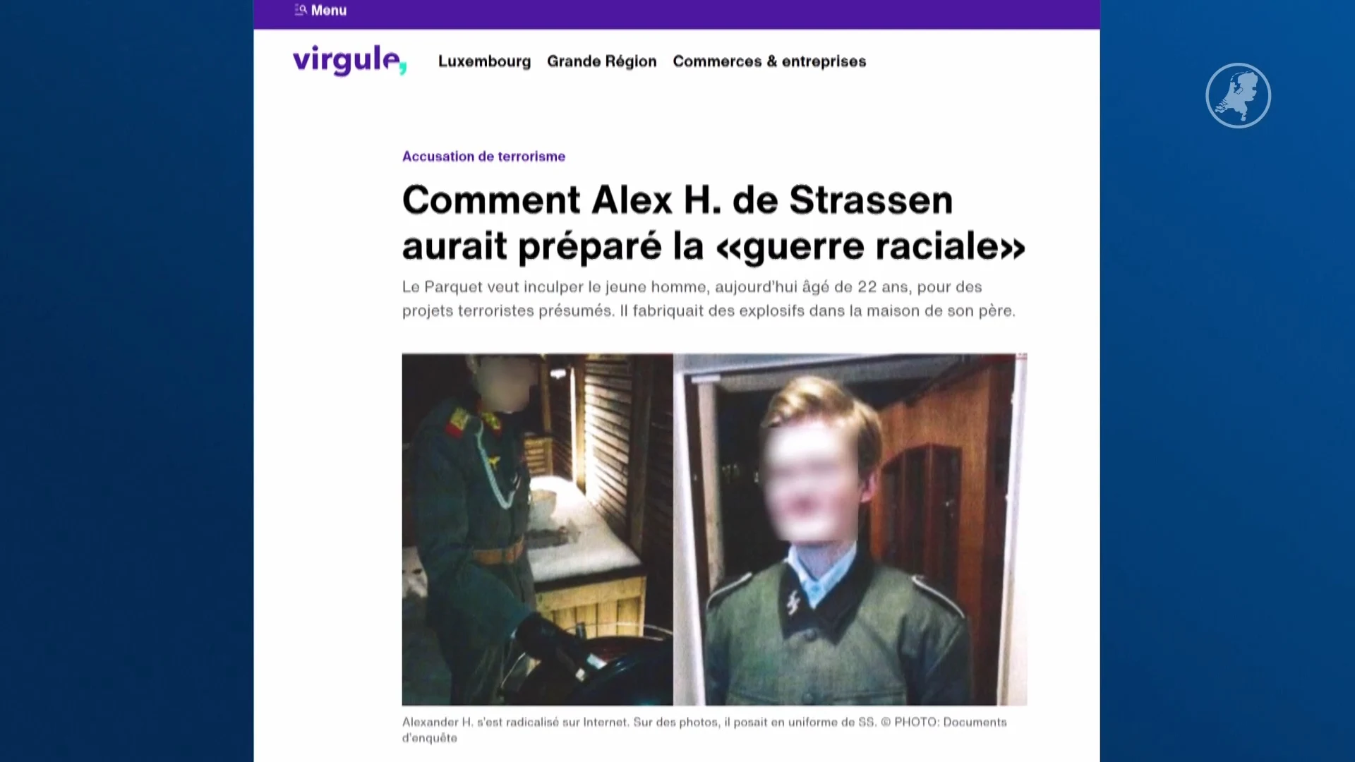 'Zweedse student wilde aanslag plegen tijdens Eurovisie Songfestival in Rotterdam'  (Hart van Nederland)