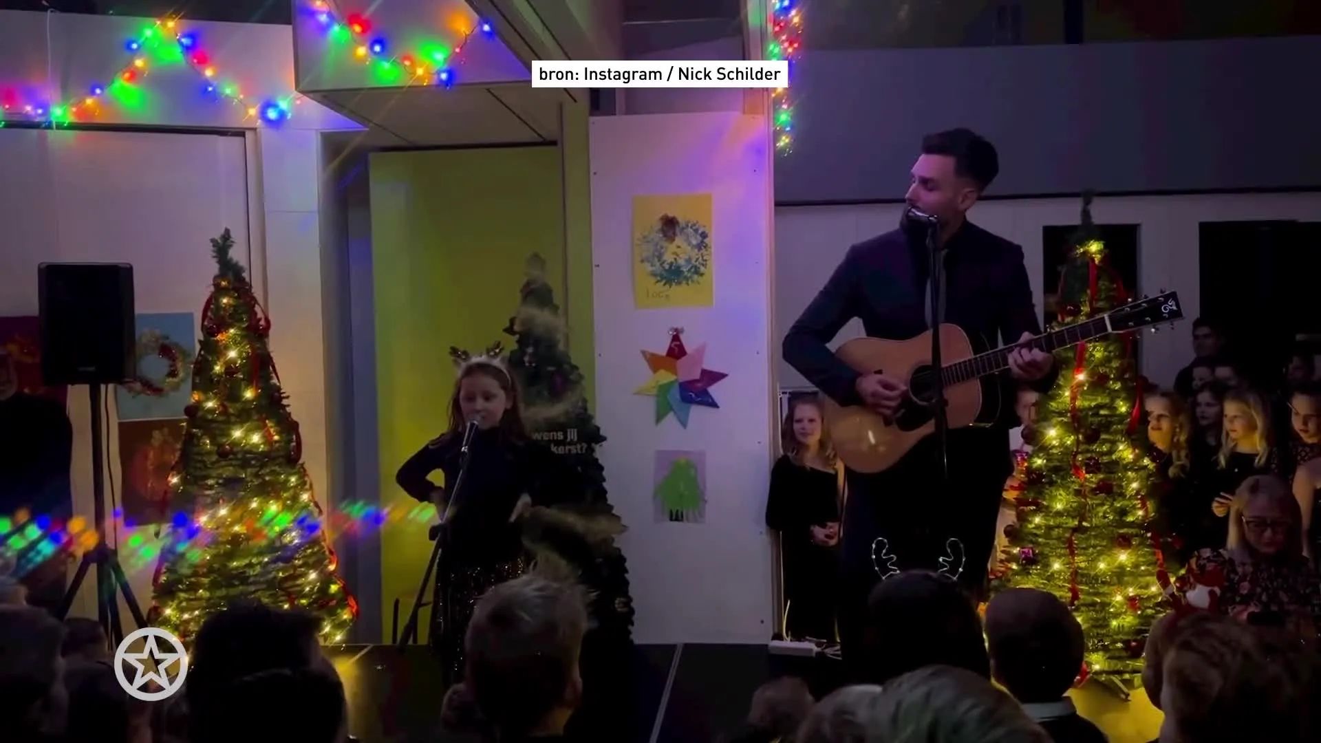 Nick Schilder treedt op met dochter Jackie