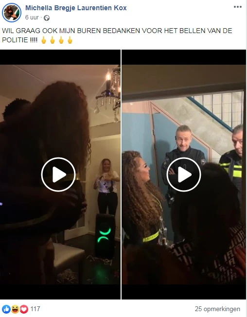 Zo zag Michella Kox er vroeger uit