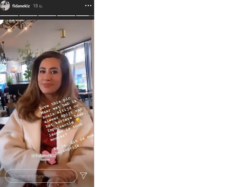 Fidan Ekiz heeft spijt van nieuwe look