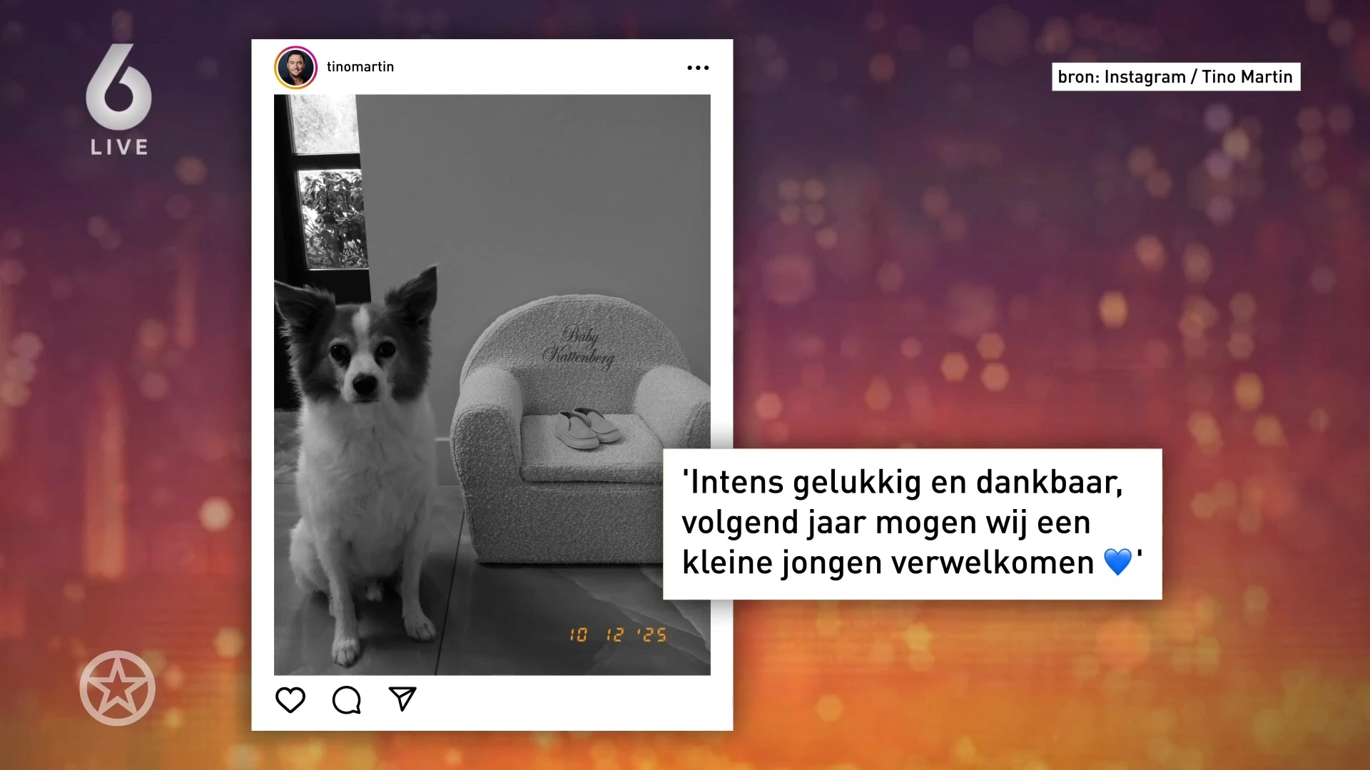 Tino Martin wordt vader