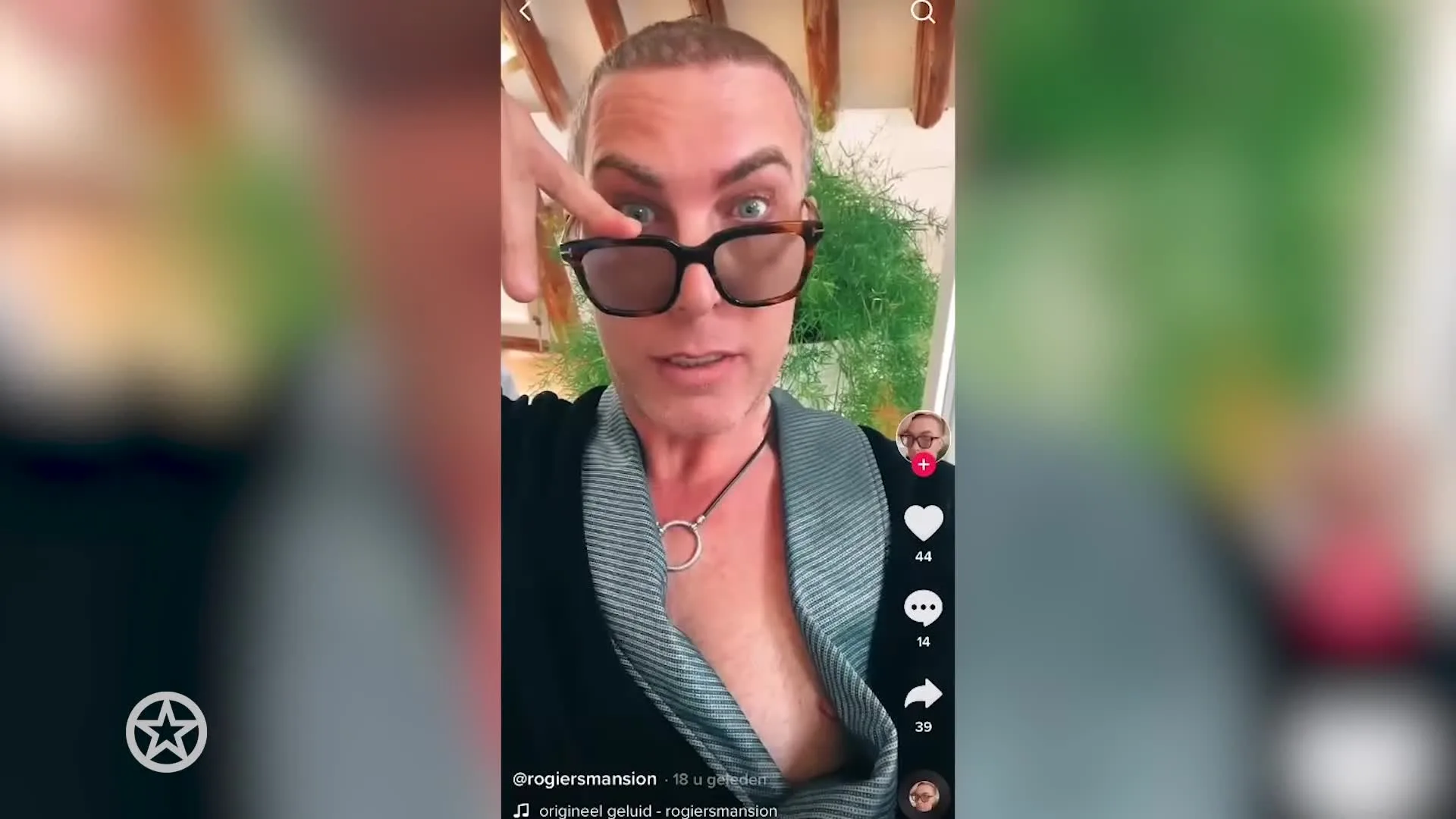 Rogier in bizarre TikTok-video