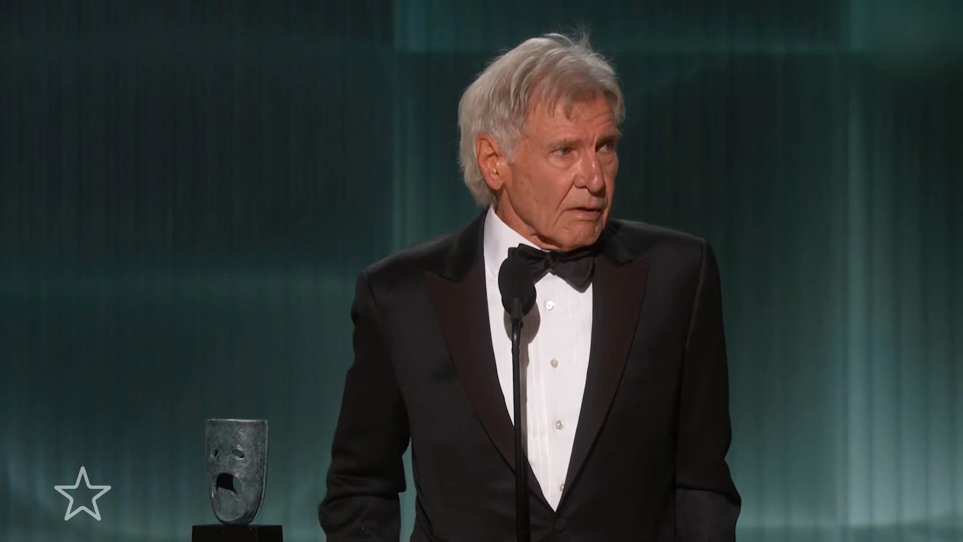 Harrison Ford emotioneel bij het ontvangen van oeuvreprijs
