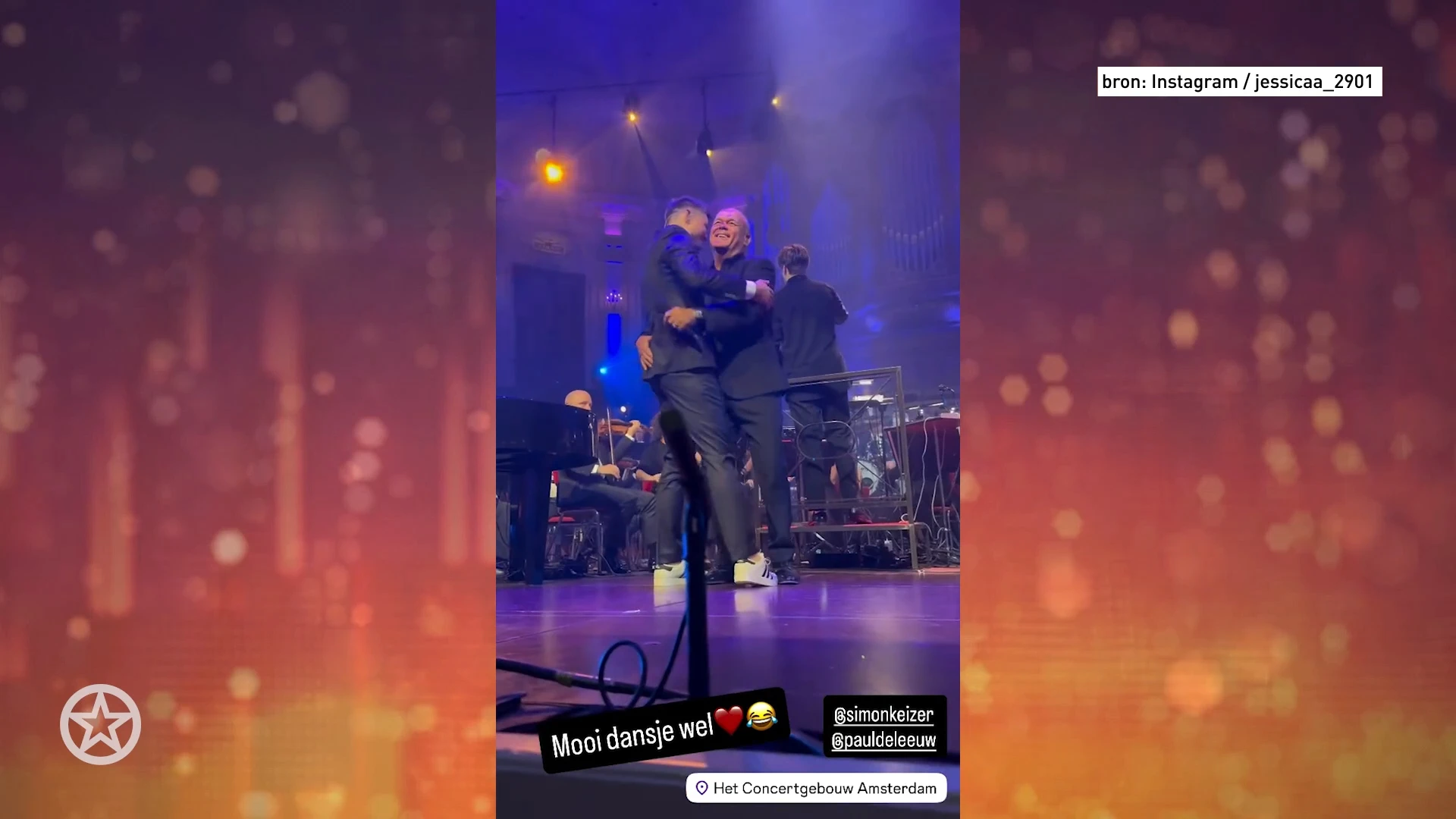 Paul de Leeuw en Simon Keizer dansen innig tijdens De Streamers