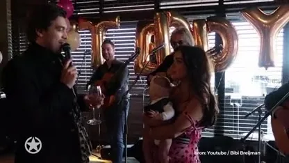 Bibi deelt mierzoete beelden van kraamfeest Teddy!