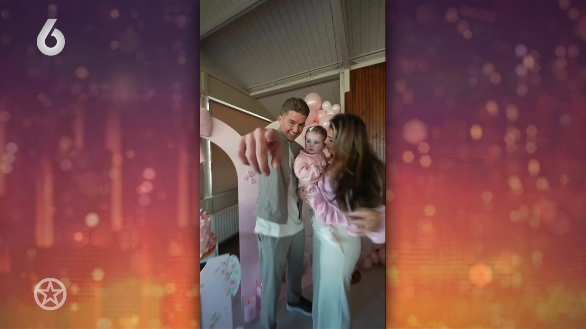 Mart Hoogkamer en Jennifer vieren eerste verjaardag baby Logan