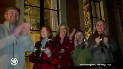 ZIEN: Koninklijke familie klapt voor zorgmedewerkers