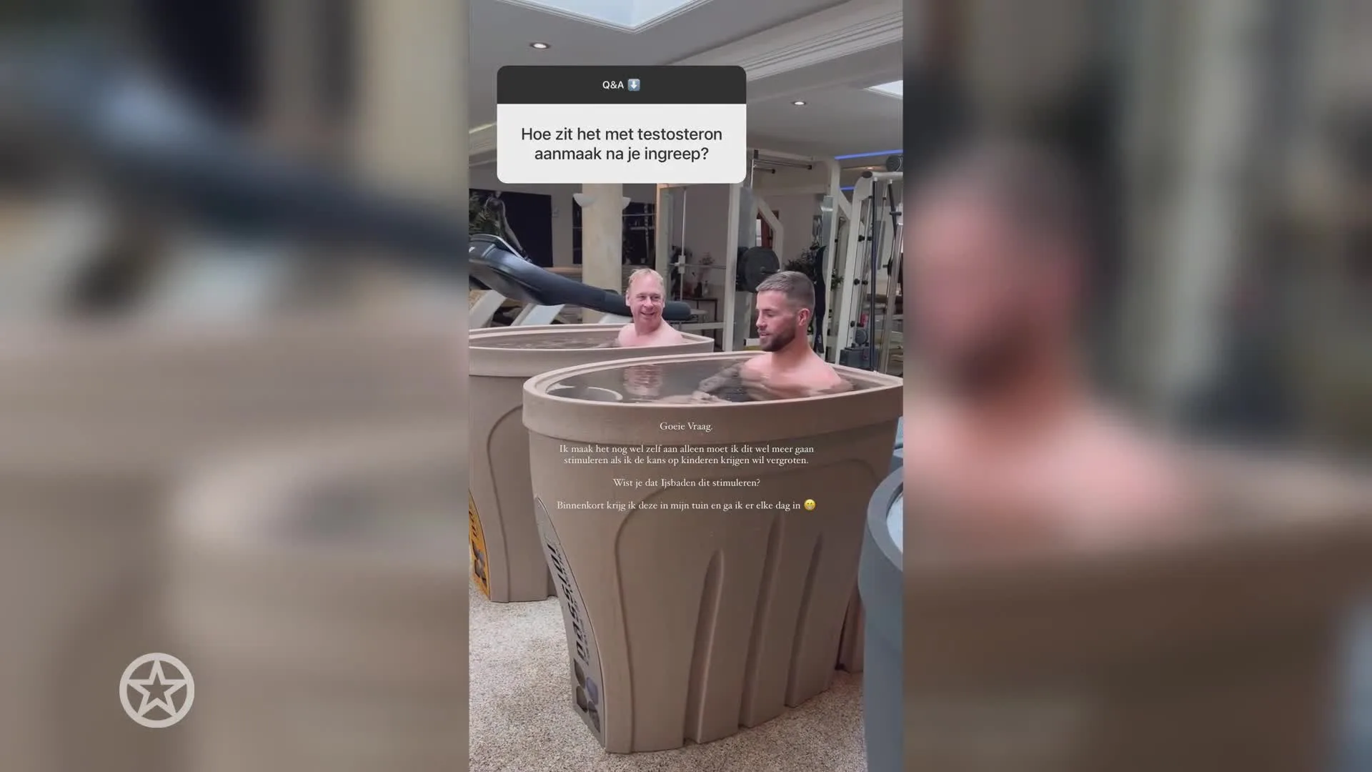 ZIEN: Donny Roelvink in ijsbad