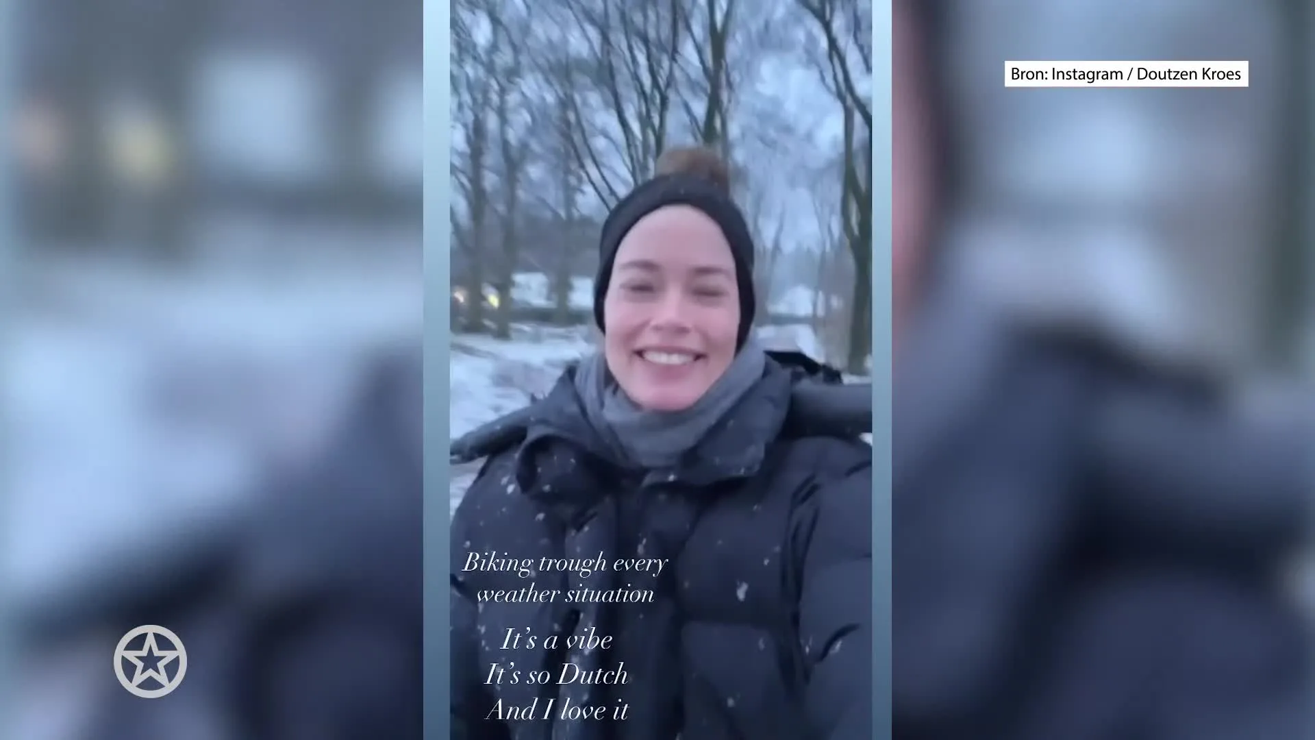 Doutzen Kroes negeert verkeersregels