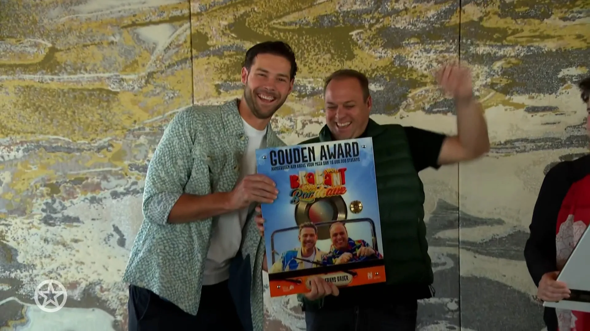 Frans Bauer en Kafke ontvangen gouden plaat voor Brabant naar Bordeaux