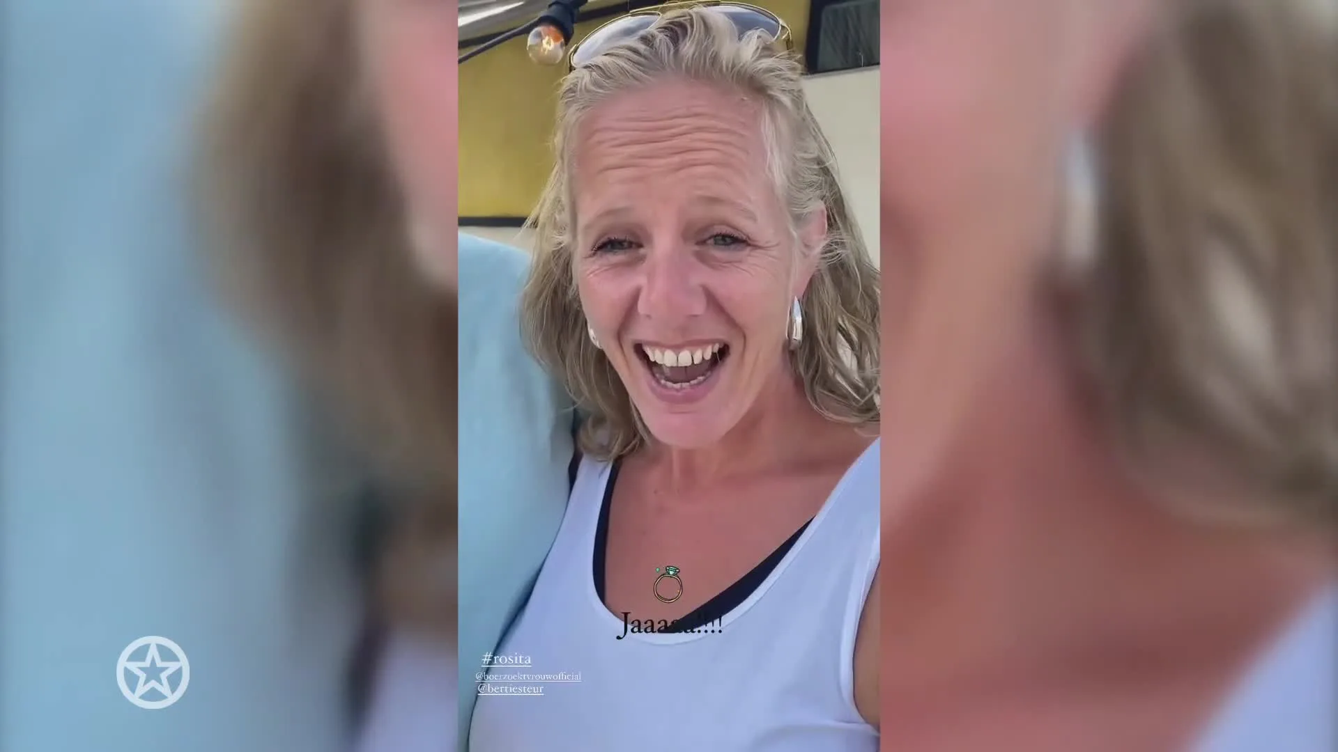 Vriendin Bertie Steur dolbij na huwelijksaanzoek