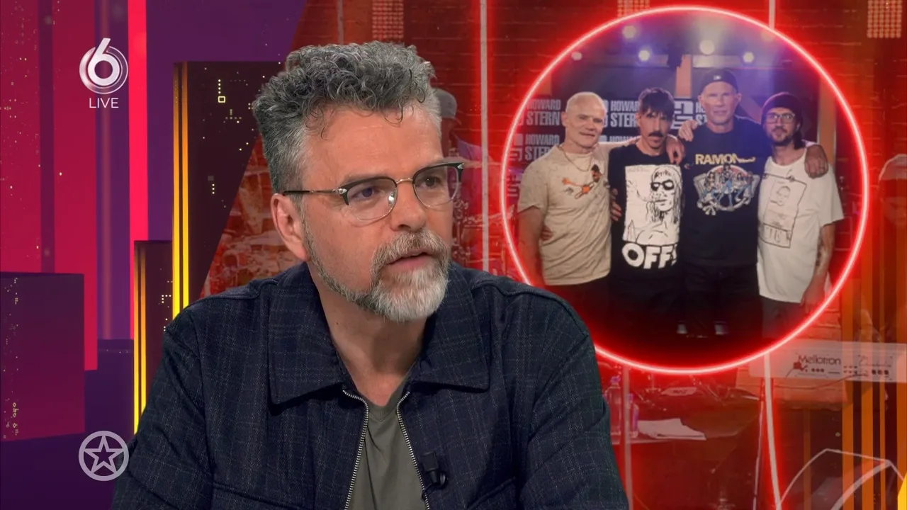 William Rutten bij de Red Hot Chili Peppers