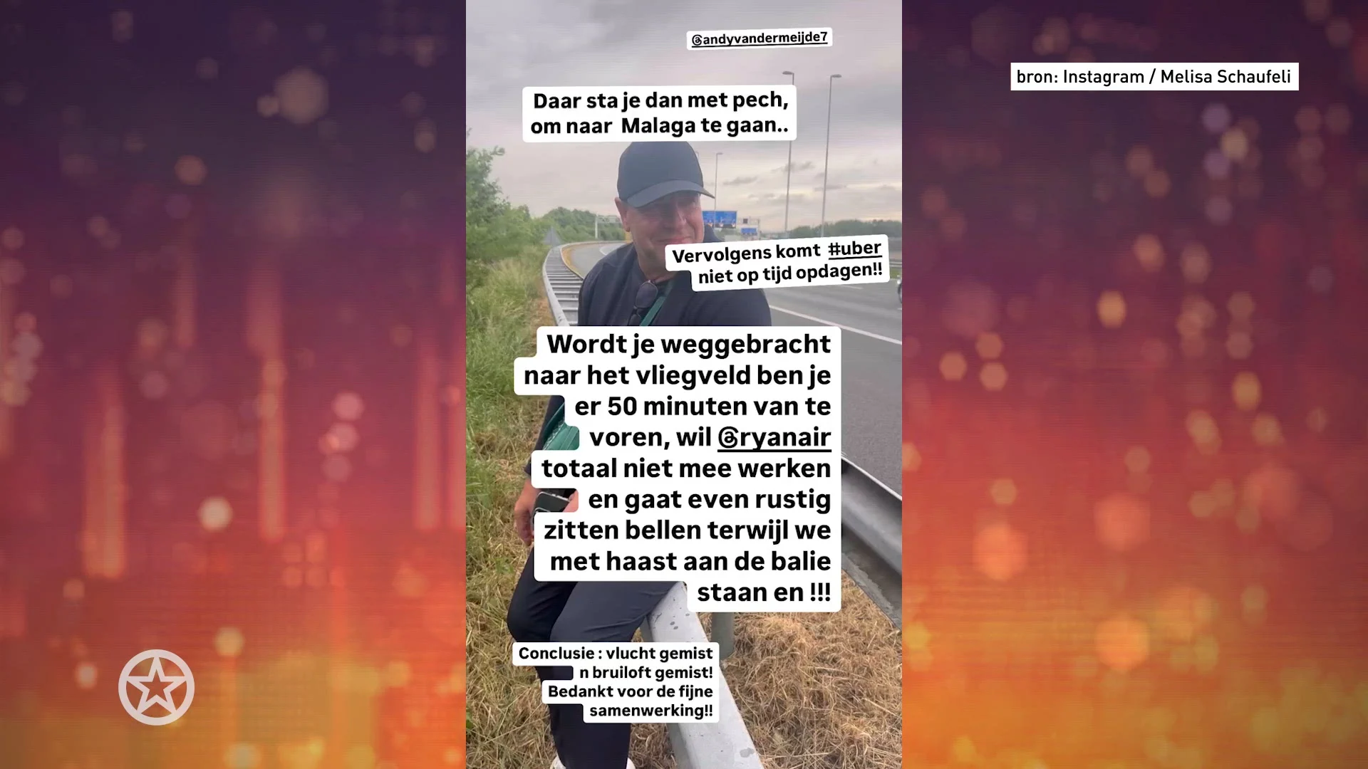 Andy en Melisa hebben flinke pech