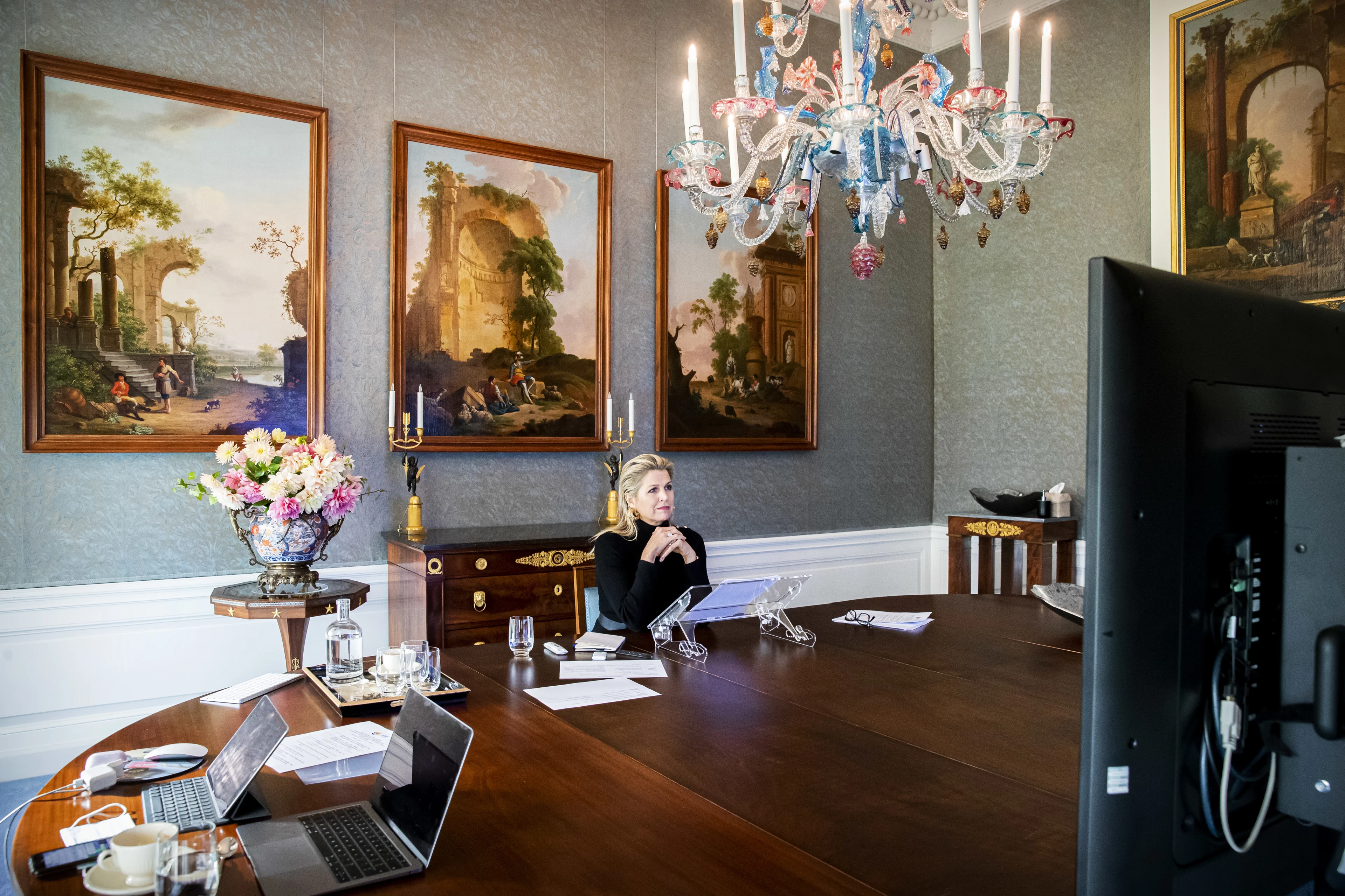 Dit is de nieuwe thuiswerkplek van Máxima