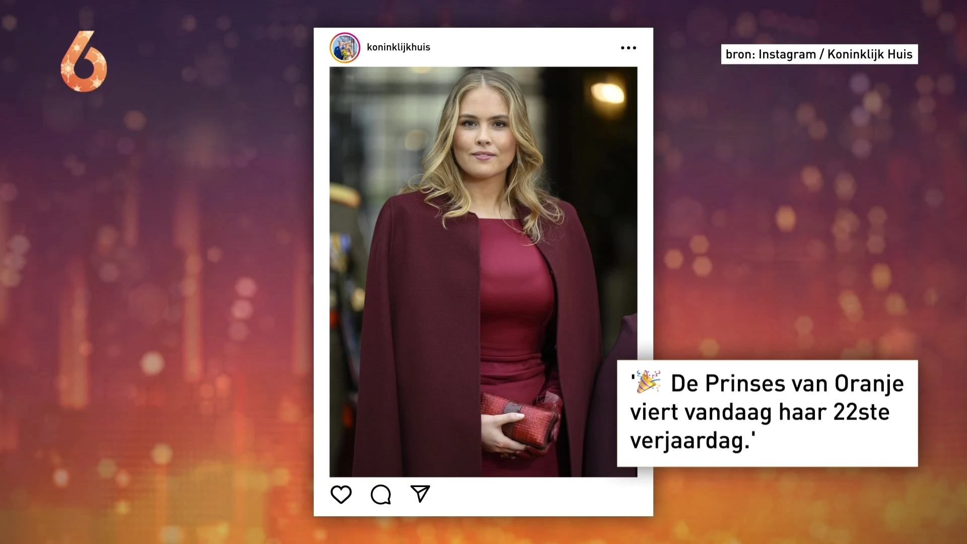 Prinses Amalia viert haar 22ste verjaardag