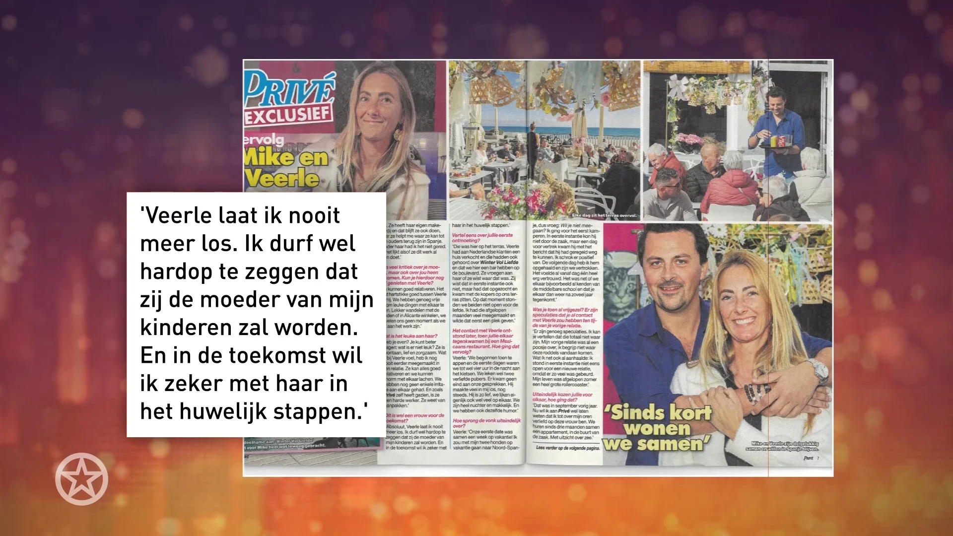 Mike Hansler en Veerle doen opvallende onthullingen in Privé