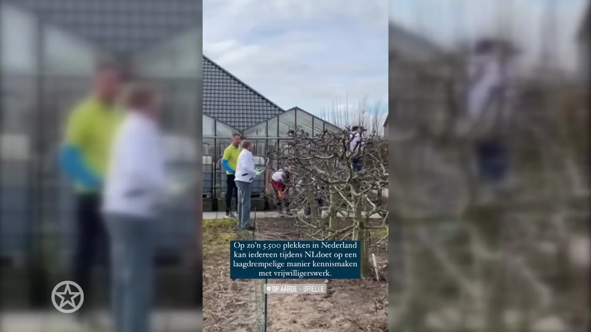 Koningspaar steekt de handen uit de mouwen