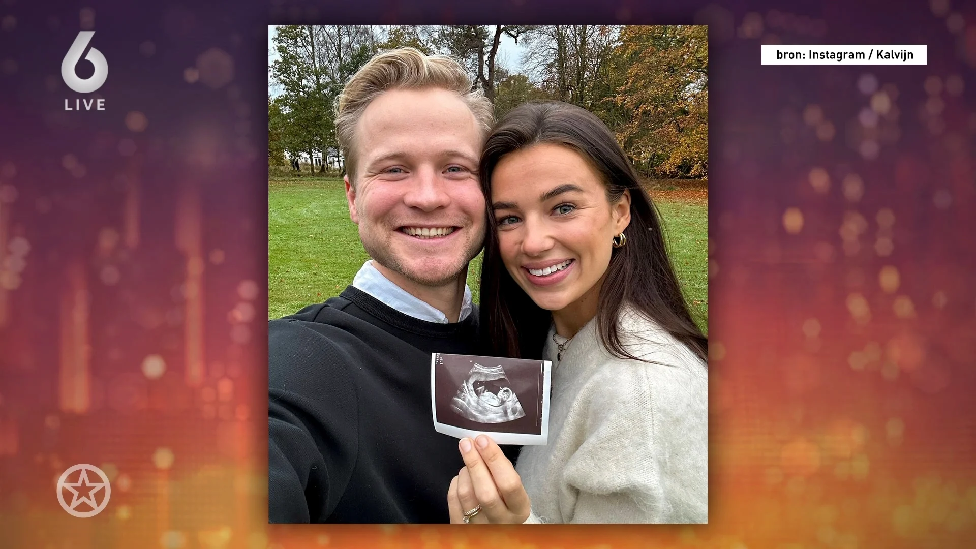 Kalvijn en Nina Warink verwachten hun eerste kindje samen