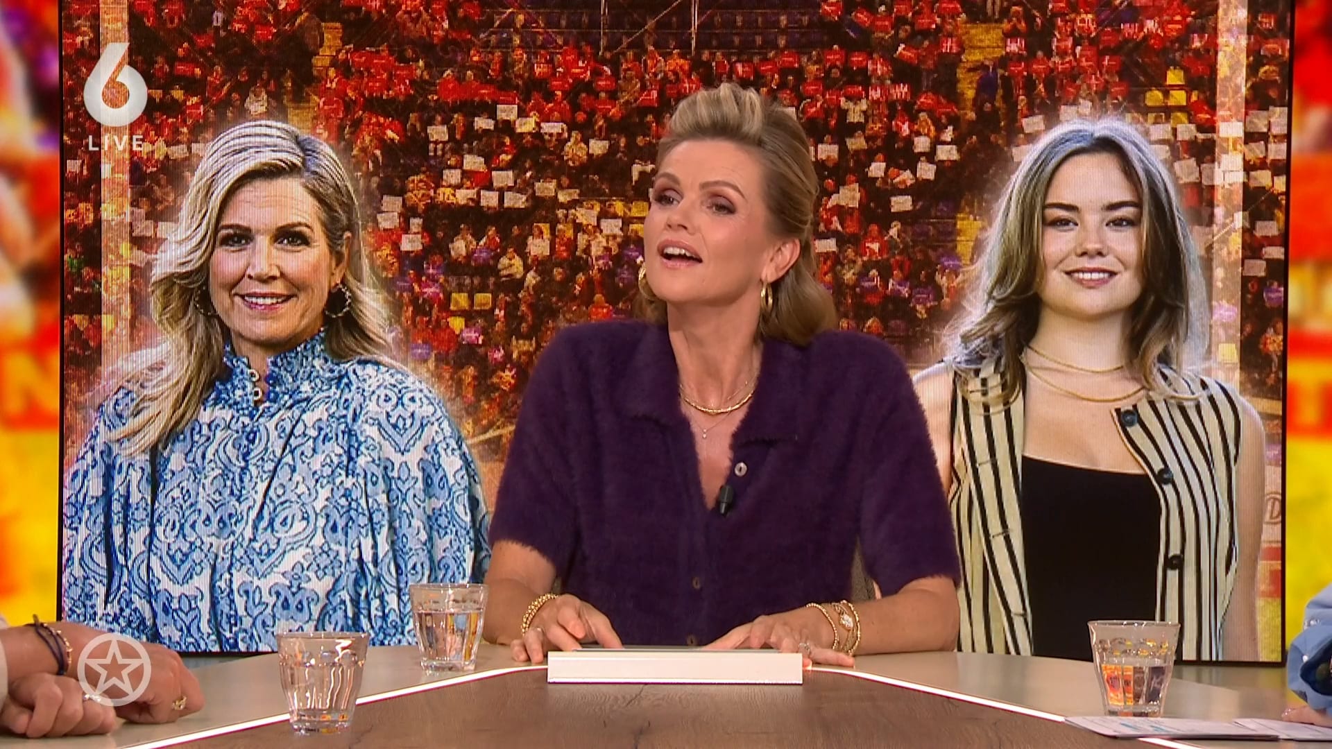 Máxima en Ariane bezochten samen een voetbalwedstrijd