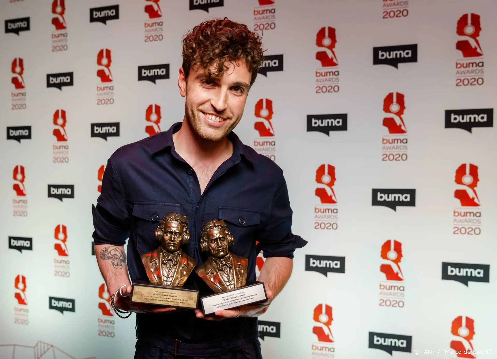 Duncan vol ongeloof met Buma Awards naar huis