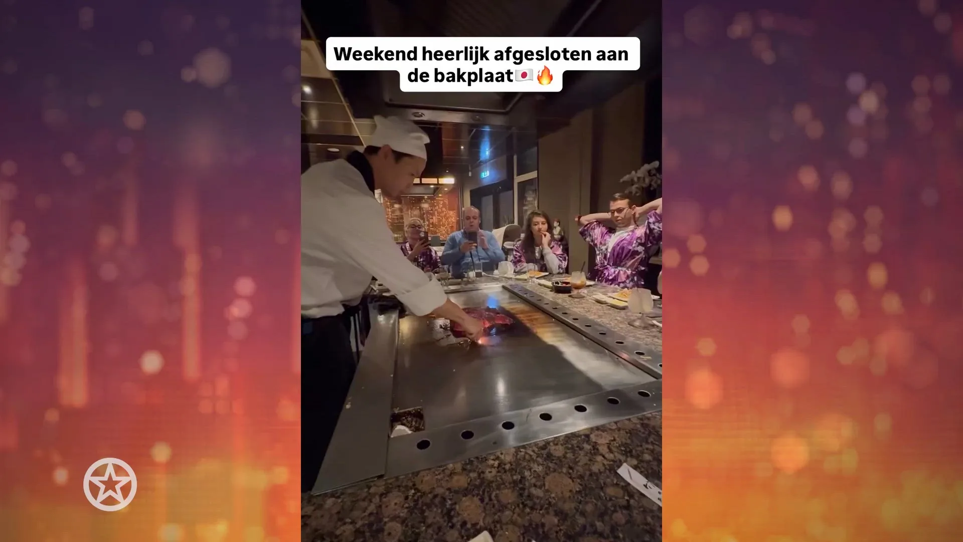 Familie Bauer in kimono bij de Chinees