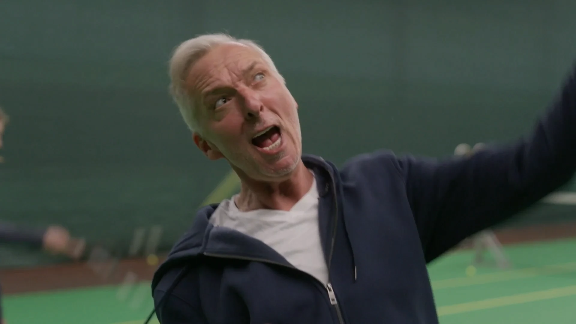 Martien gilt het uit op de tennisbaan