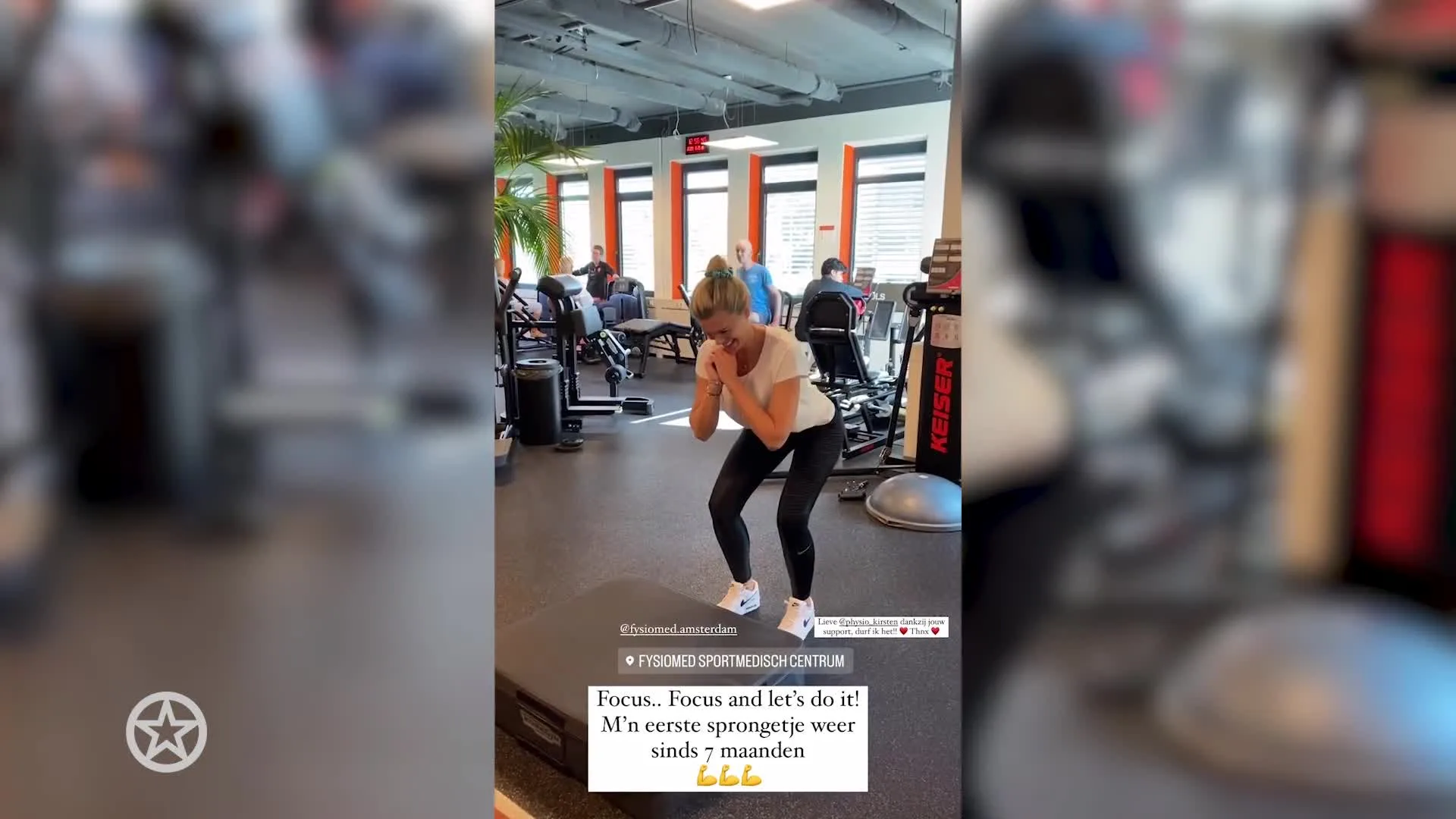 Nicolette van Dam kan weer springen