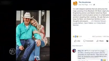 Dit stel verongelukte twee uur na huwelijk in helikopter-crash