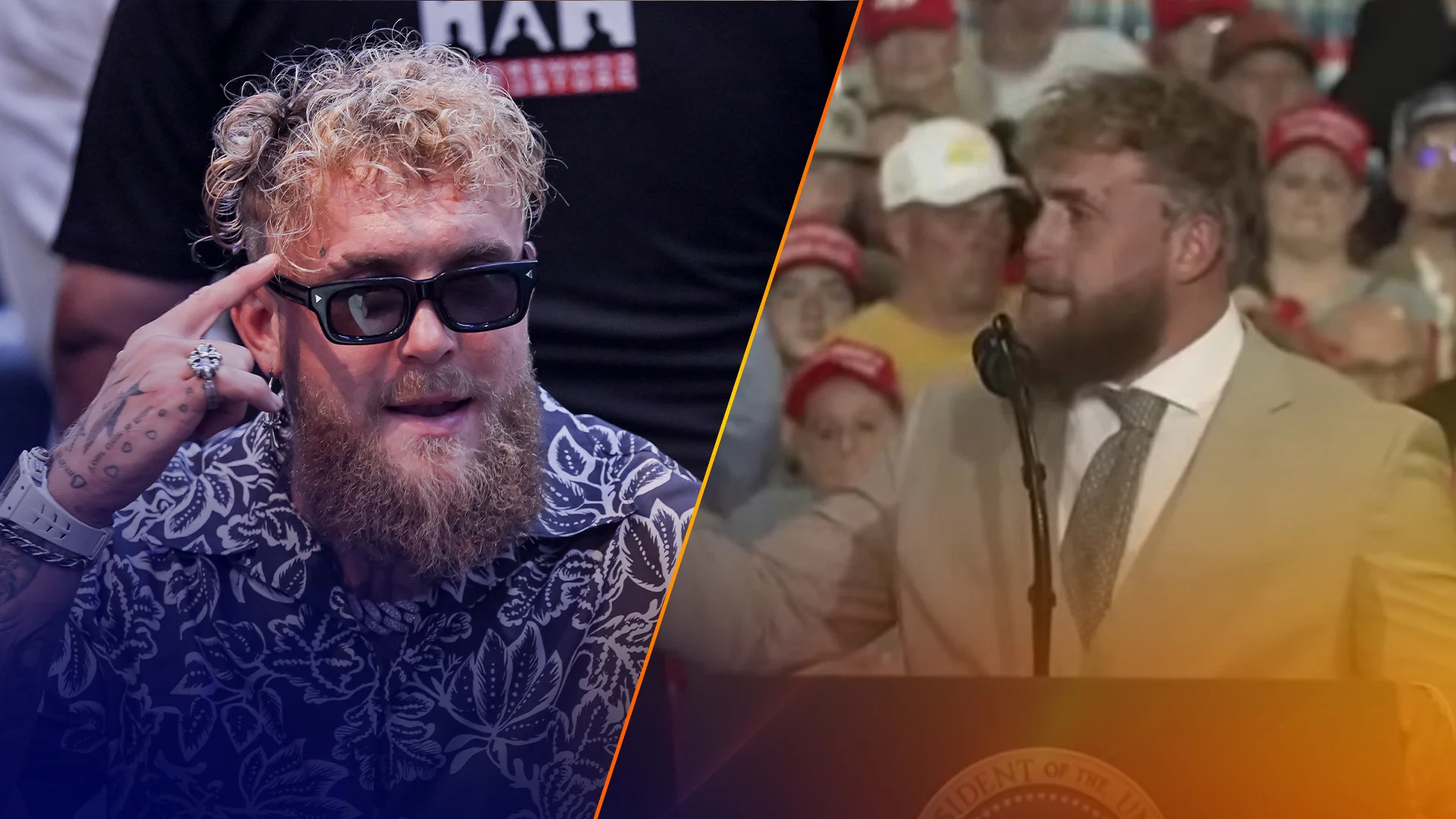 Grote verbazing om enorme zweetvlekken Jake Paul: 'Is dit een ziekte?'