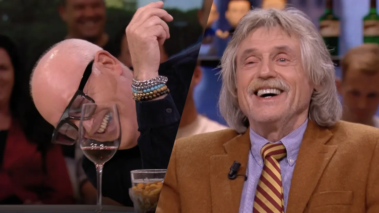 René ligt dubbel om 'Joe Biden-achtige' beelden van Johan: 'Dit is goed, man!'