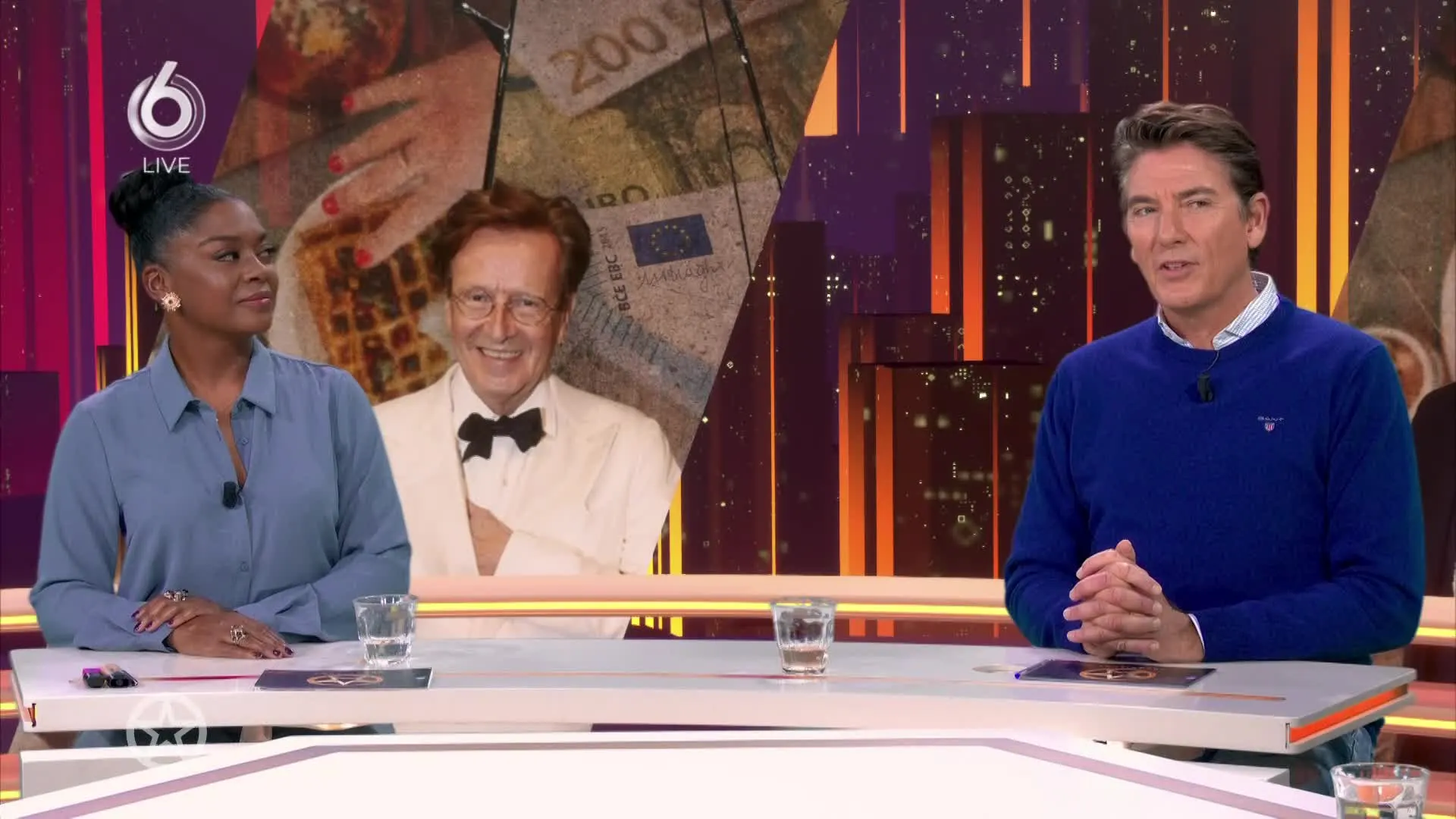 Shownieuws-tafel over nieuwe rel Frank en Rogier