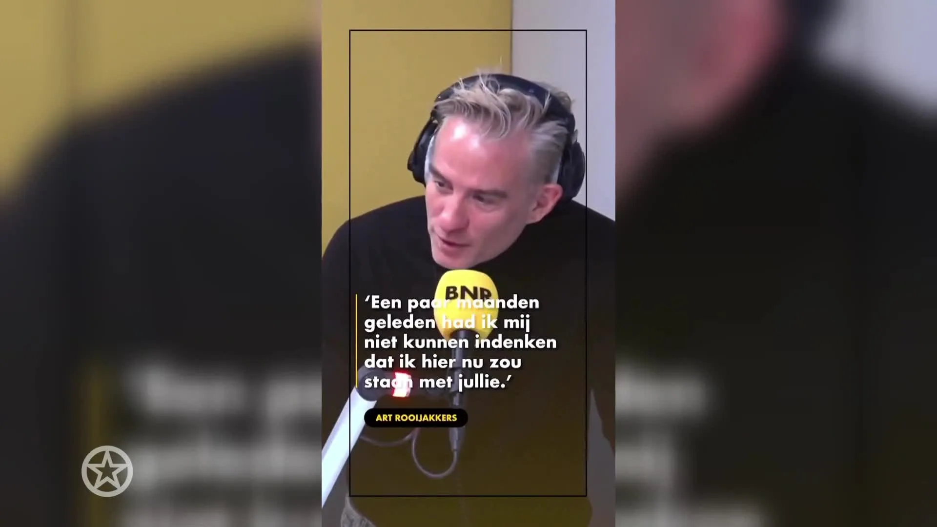 Art Rooijakkers blij om na bijna een jaar terug te zijn bij BNR