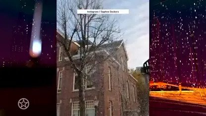 Daphne Deckers deelt bizarre video van sneeuw in Amsterdam