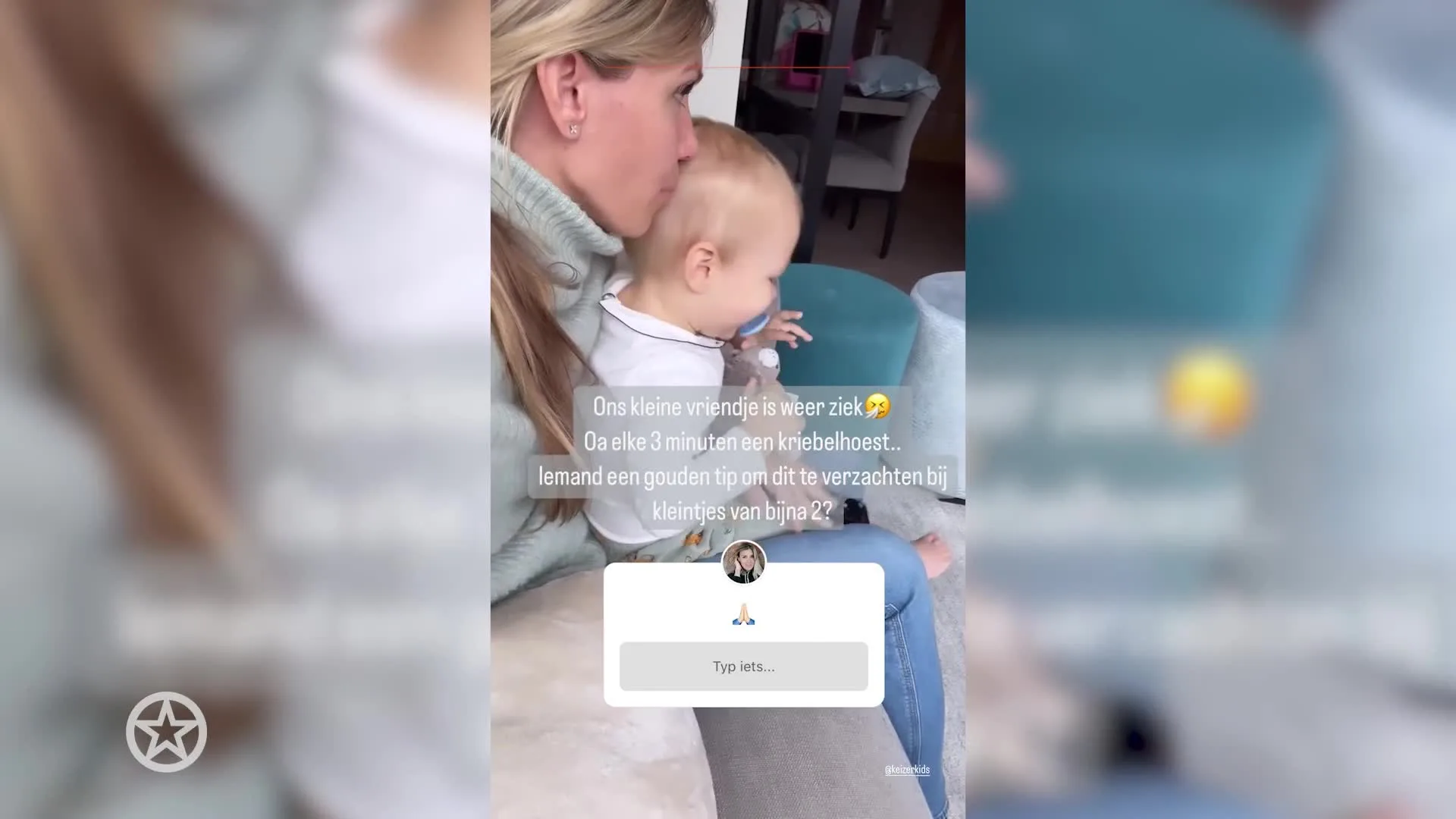 Zoontje Annemarie Keizer weer ziek