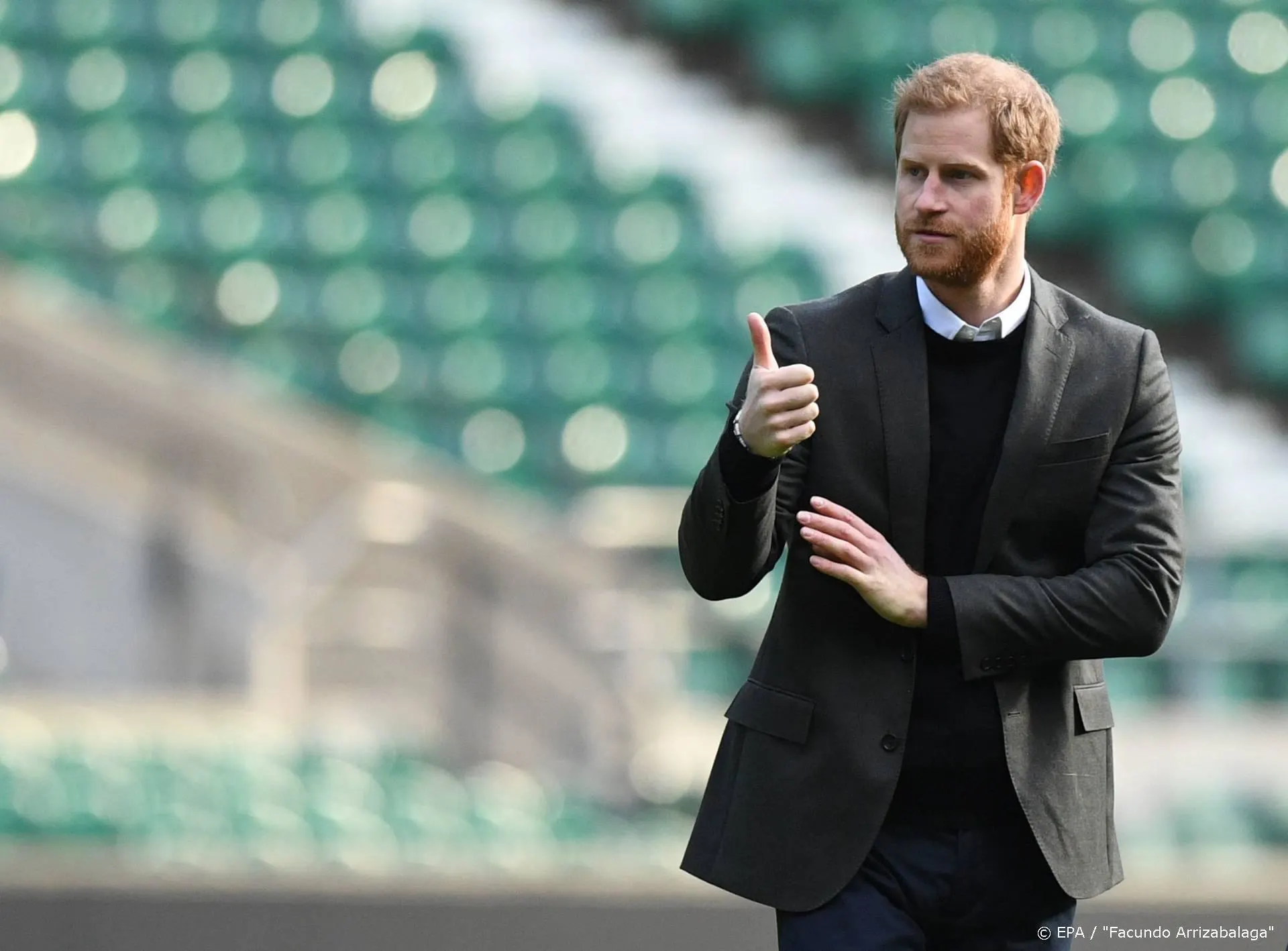 Prins Harry mist rugby tijdens coronacrisis