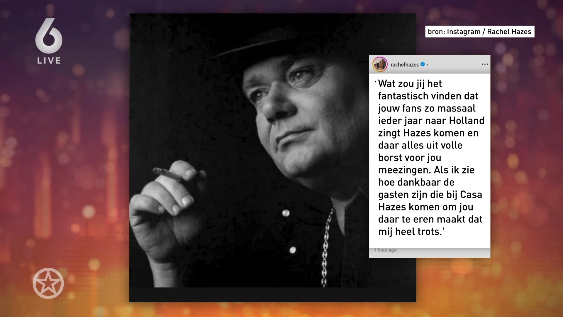 Rachel Hazes staat stil bij het 20-jarig overlijden van André