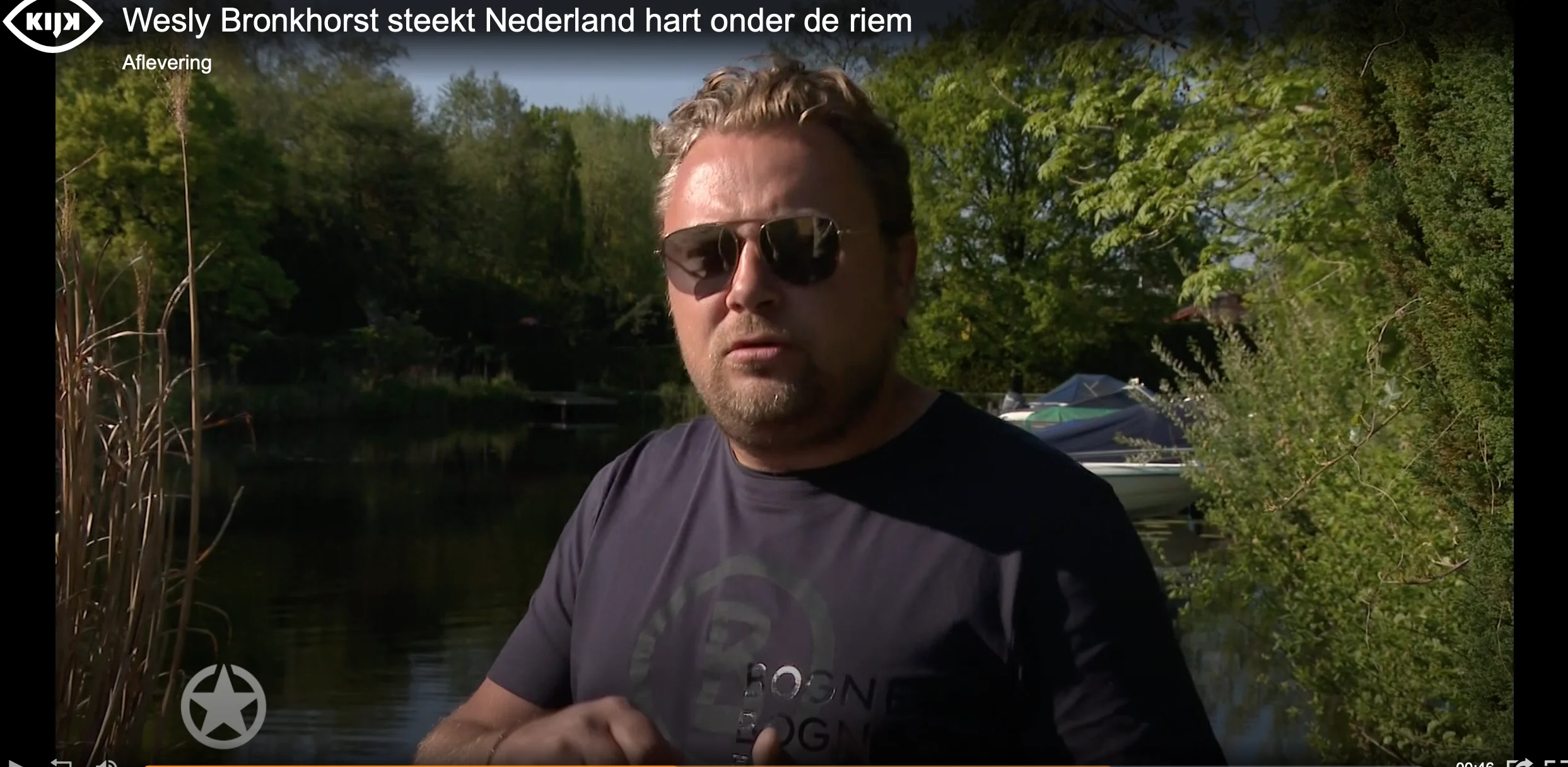 Wesly Bronkhorst steekt Nederland hart onder de riem