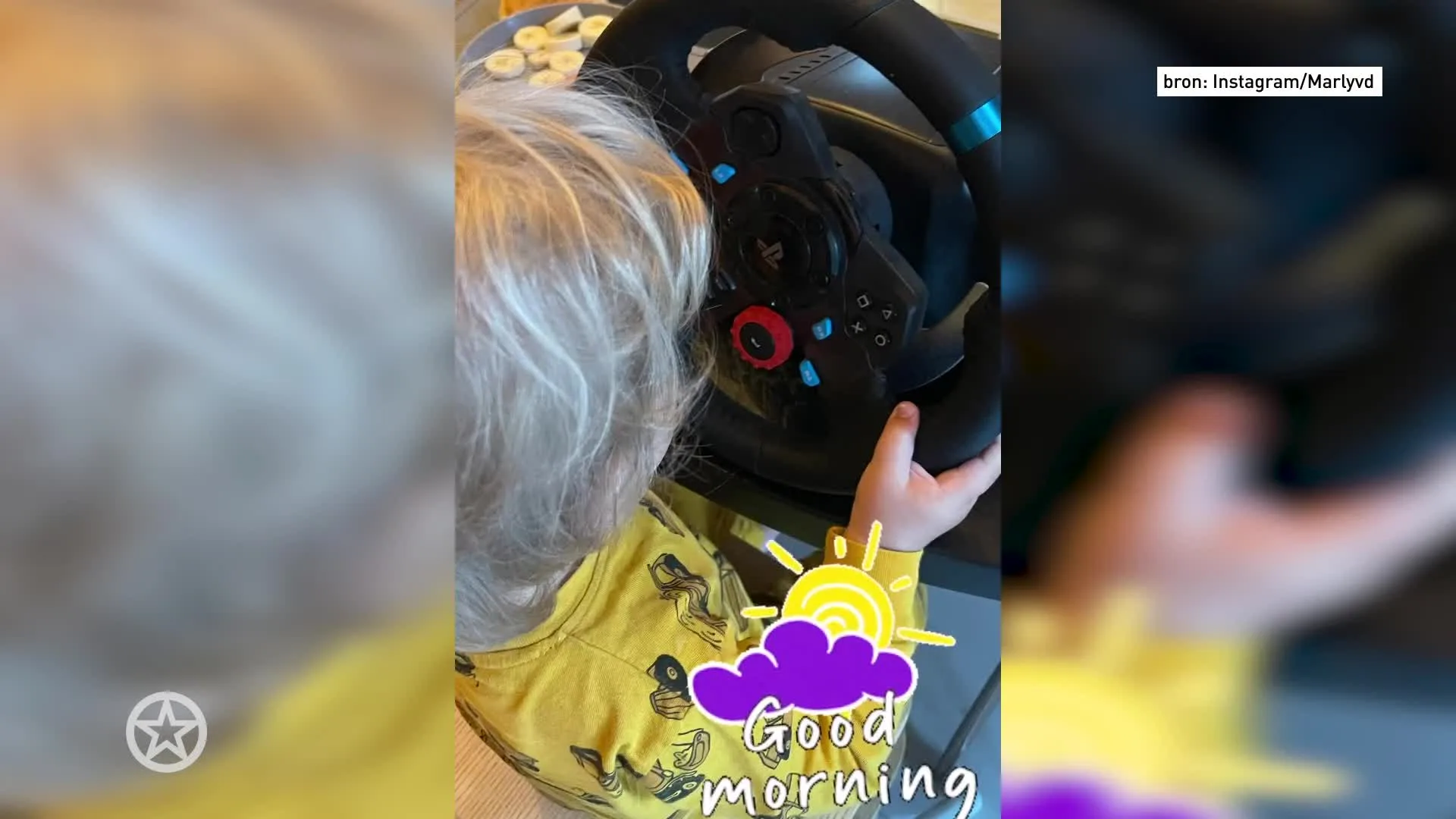 Dochter Marly van der Velden kruipt achter het stuur