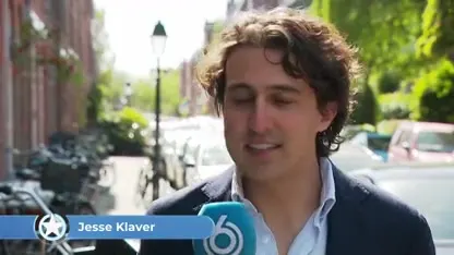 Jesse Klaver brengt kinderen naar school