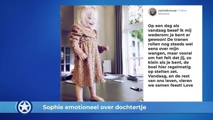 Show Update: Sophie emotioneel over dochtertje