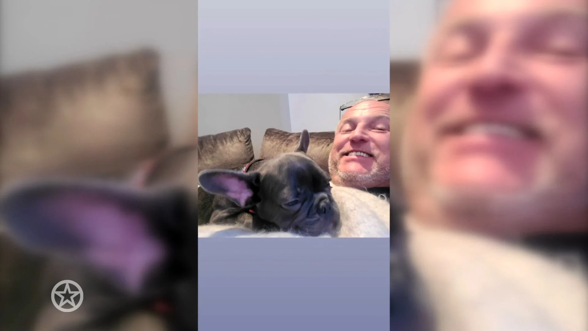 Hondje Rocco voelt zich helemaal thuis bij baasje Gordon