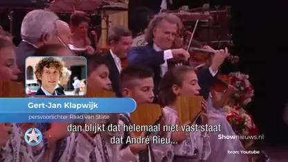 Boete André Rieu voor kinderarbeid van tafel