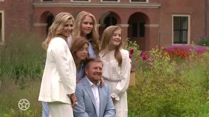 ZIEN: Zomerfotosessie koningspaar en hun drie dochters